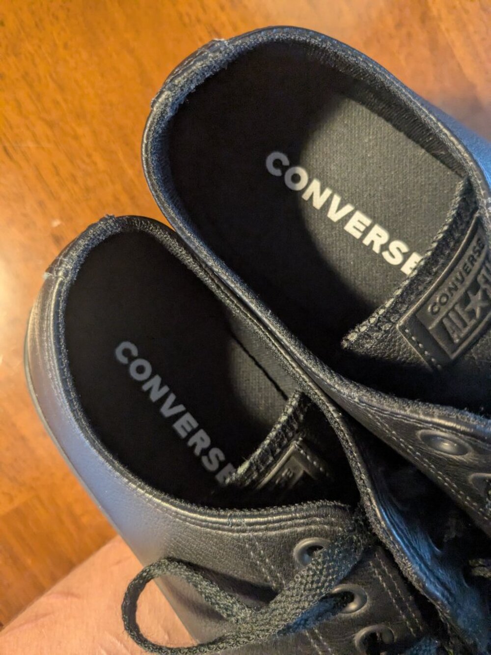 Converse Chuck Taylor All Star Low Black Mono Men's 11.5 Leather - Picture 14 of 16